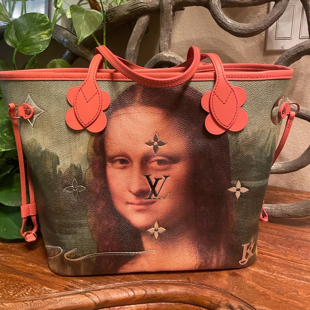 Brand New LOUIS VUITTON Masters Jeff Koons Da Vinci Neverfull MM. - Picture 3 of 7